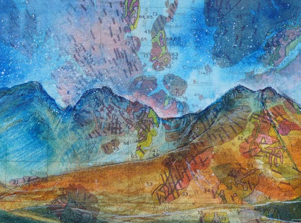 Detail from Blaven and Loch Slapin by Jenny McLaren