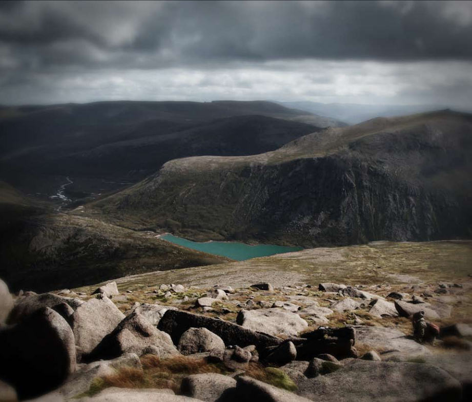 Front cover image Loch Avon from Cairn Gorm, Cairngorms National Park by  Antonia Kearton
